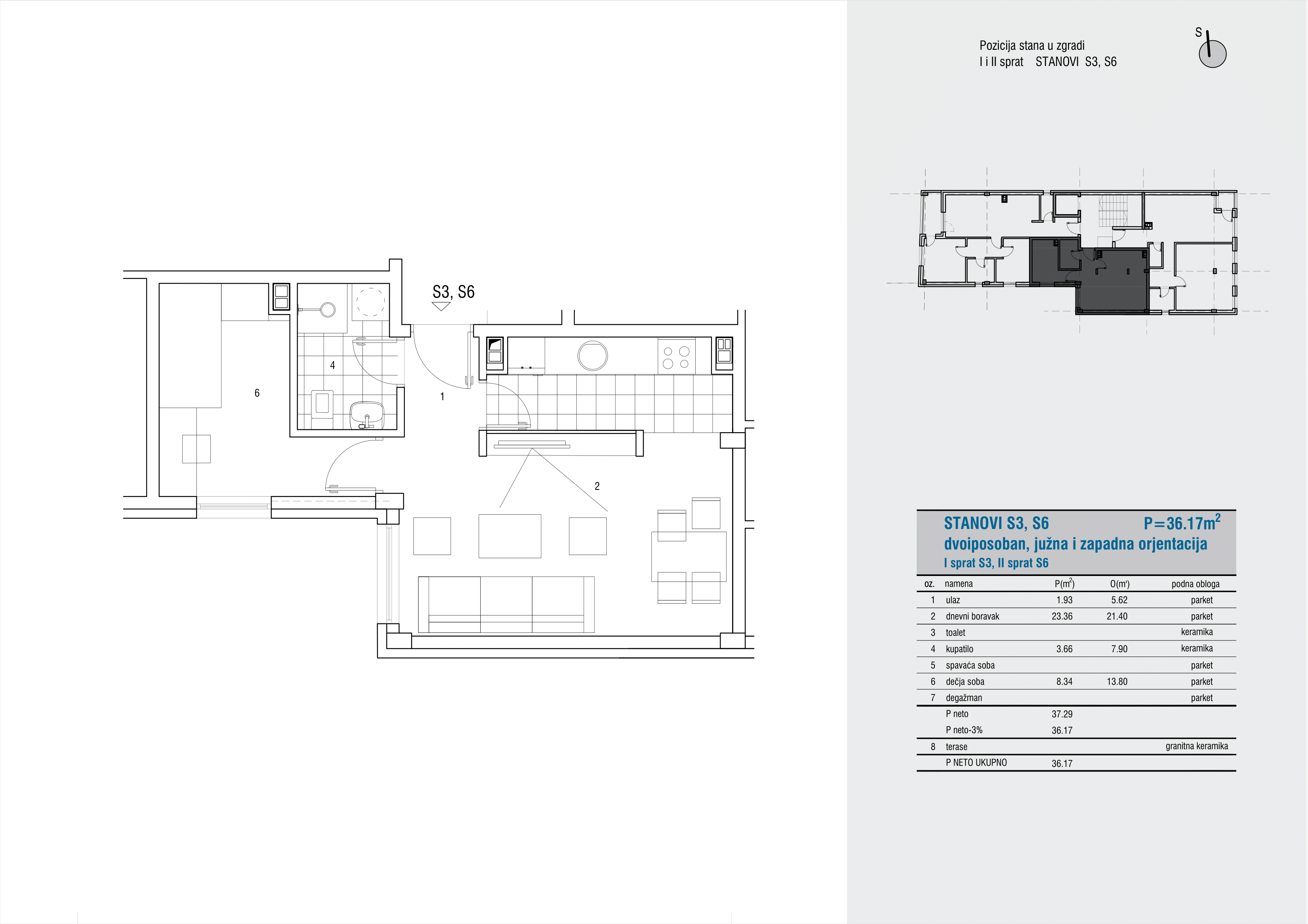 Kolubarska 18 – Stan S6 (jednoiposoban)
