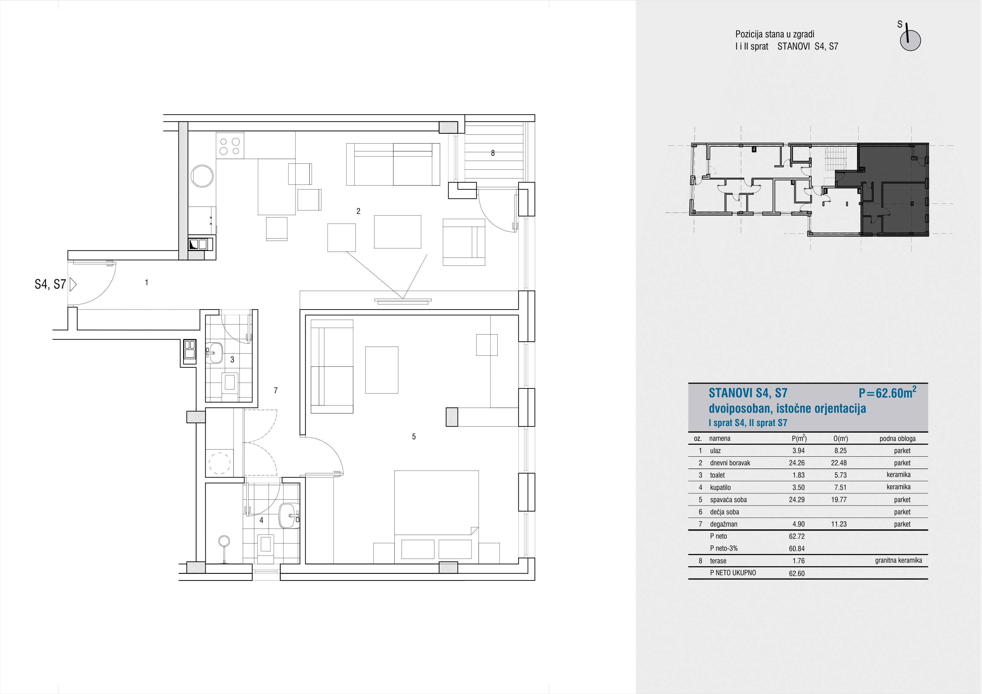Kolubarska 18 – Stan S4 (dvoiposoban)