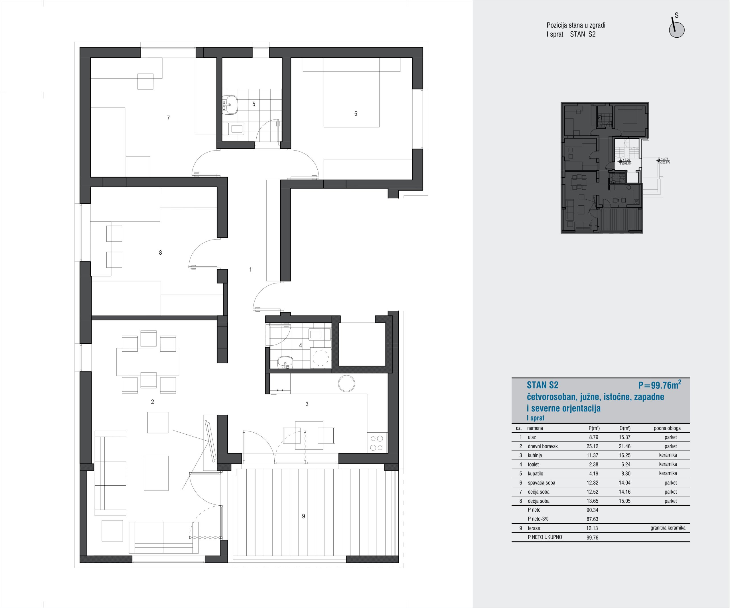 Dostojevskog 13 – Apartment S2 (four rooms)