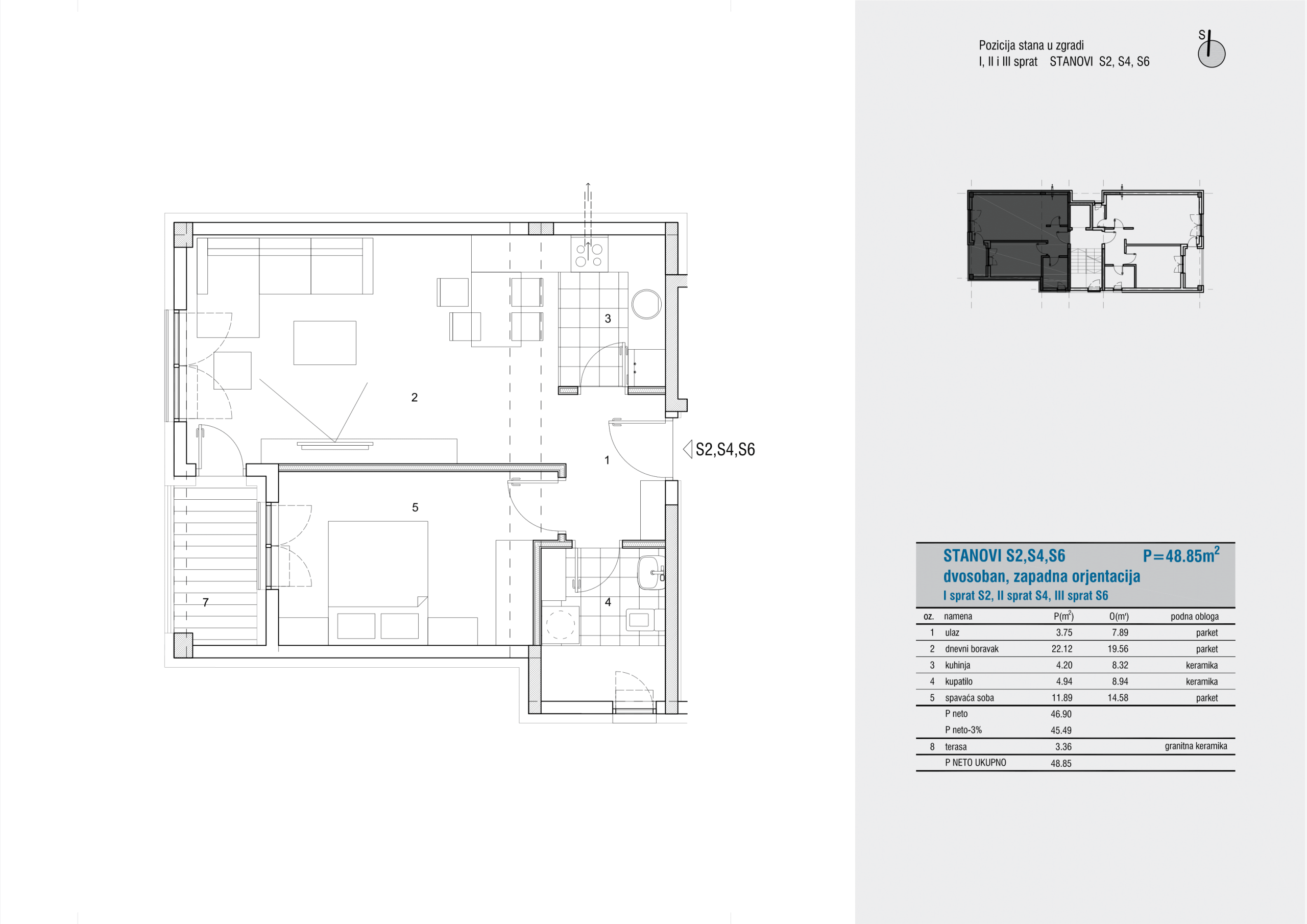 Despota Đurđa 29 – Stan S2(dvosoban)