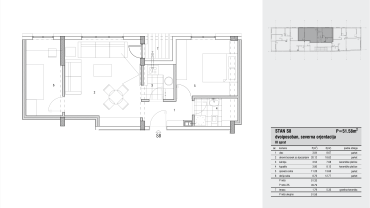 Vojvode Tankosica 12 – Apartment S8 (two and a half rooms)