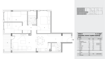 Vojvode Tankosica 12 – Apartment S7 (three and a half rooms)